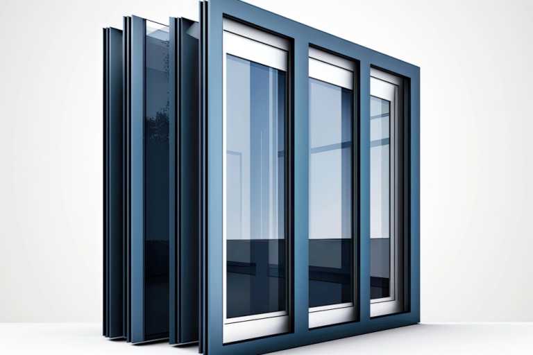 Fenêtre aluminium avec triple vitrage et gaz argon